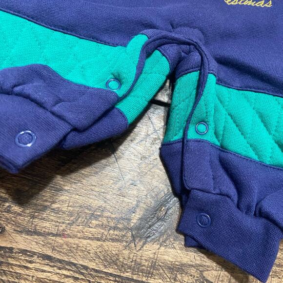 Vintage Y2K My First Christmas One Piece Jumper Romper First Impressions 3-6mo. - Picture 3 of 7